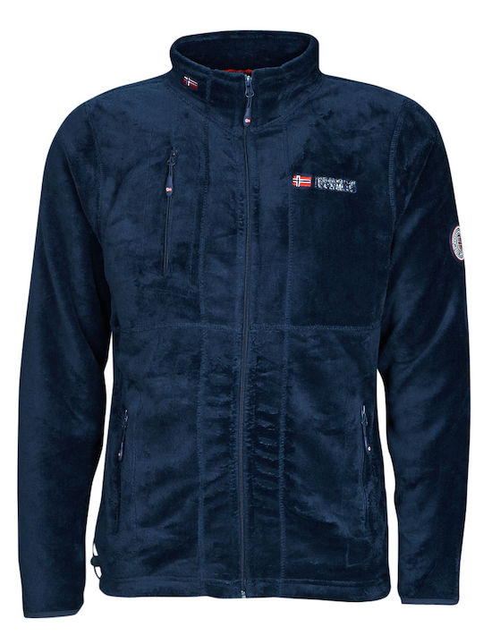 Upload Man Ανδρική Ζακέτα Fleece Navy Μπλε