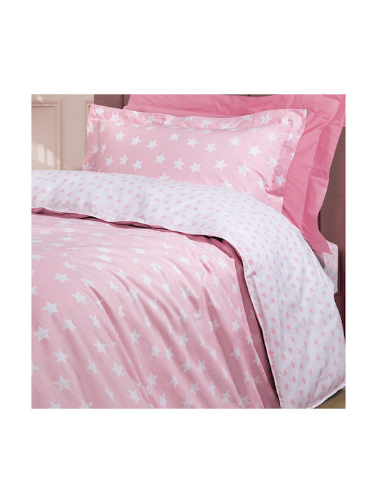 Greenwich Polo Club 8824 Set Kids Duvet Cover Single with Pillowcase Cotton Pink 160x240cm