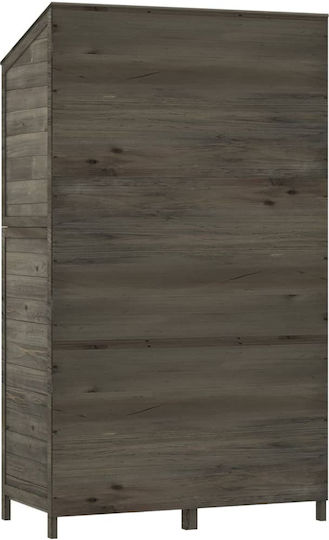 Wooden Garden Shed Anthracite M1.02xW0.52xH1.745m