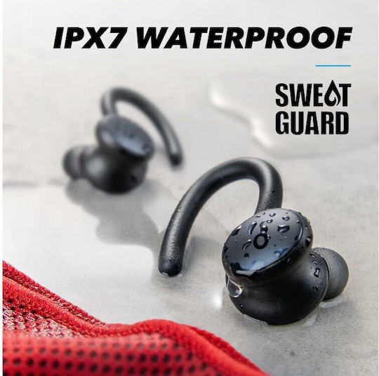 Soundcore by Anker Sport X10 In-ear Bluetooth Handsfree Earphones with Sweat Resistance and Charging Case Black