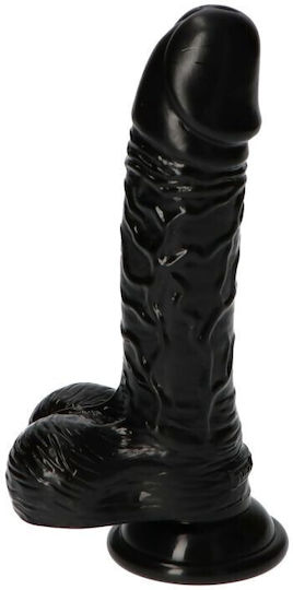 Toyz4lovers Michelangelo Dildo Реалистично дилдо с Топки и Вендуза Черно 18.5см