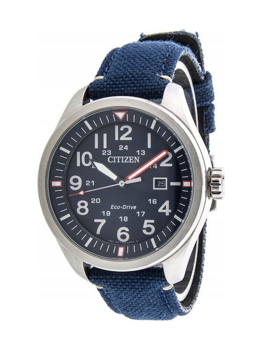 Citizen Ρολόι Eco - Drive με Υφασμάτινο Λουράκι Citizen Ρολόι Eco - Drive με Υφασμάτινο Λουράκι