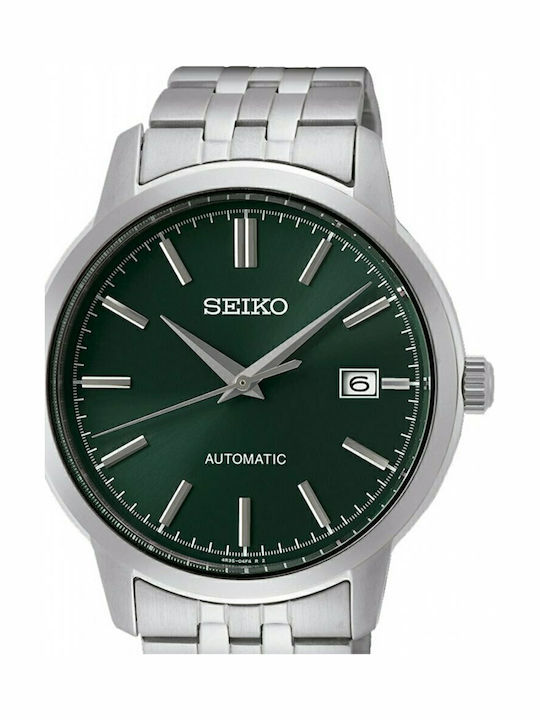 Seiko Men's Watch 41.2mm Automatic with Silver Metal Bracelet