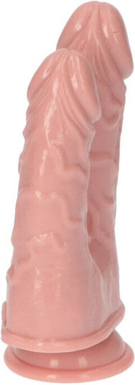 Toyz4lovers Double Dildo Caino e Abele Двойно дилдо Със смукателна чашка Плът 15.5см