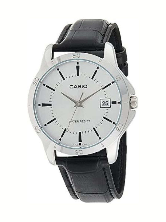 Casio Ρολόι Μπαταρίας με Δερμάτινο Λουράκι Casio Ρολόι Μπαταρίας με Δερμάτινο Λουράκι