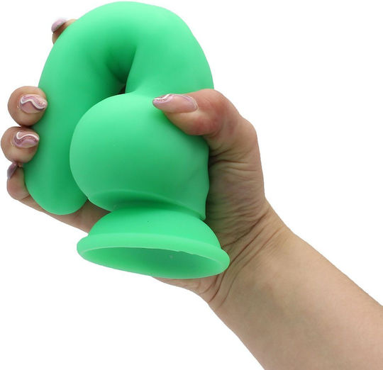 Chisa Novelties Carl.L Ρεαλιστικό Dildo με Όρχεις και Βεντούζα Green 32.6cm