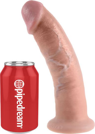 King Cock King Cock Ρεαλιστικό Dildo με Βεντούζα Light 23cm