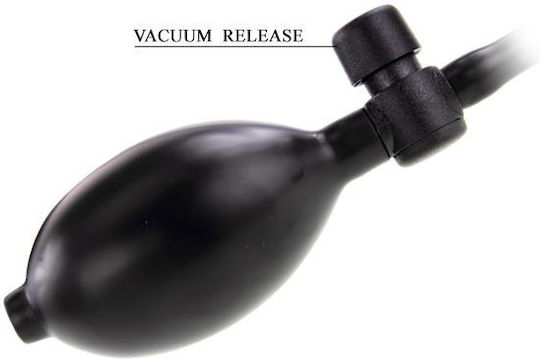 Baile Dildo with Pump Реалистично дилдо Inflatable с Топки и Вендуза Телесен 19см