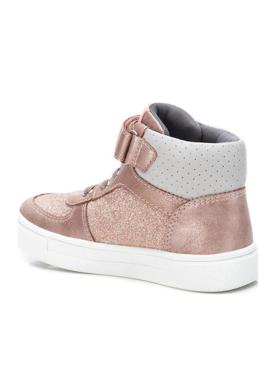Kinder Sneakers Hoch mit Klettverschluss Rosa