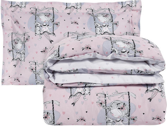 Das Home Seturi de cearșafuri Single din Bumbac & Poliester 4830 Roz 170x240cm 3buc
