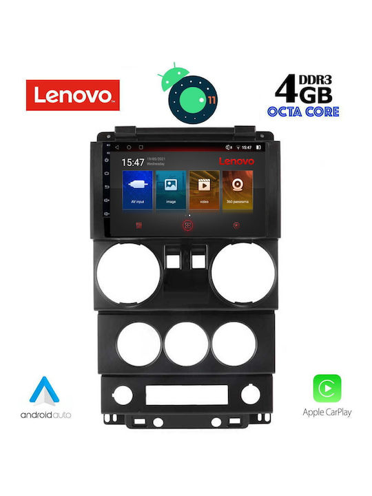 Lenovo Car-Audiosystem für Jeep Wrangler 2006-2011 (Bluetooth/USB/AUX/WiFi/GPS) mit Touchscreen 9"
