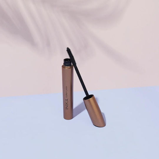 Inika Organic Curly Lash Mascara für Eisstockschießen Black 7.5ml