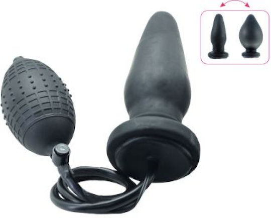 Toyz4lovers Timeless Inflatable Анална тапа Large Черна 14см