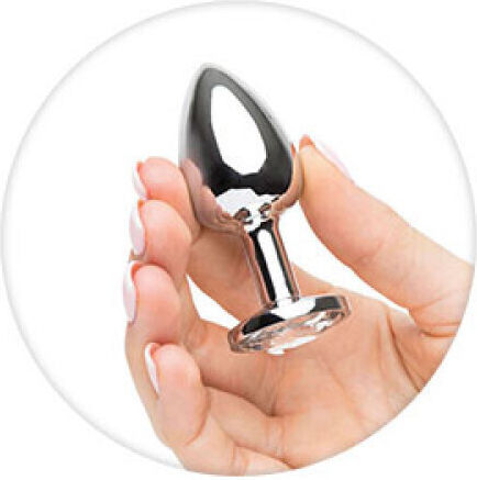 Naughty Toys Πρωκτική Σφήνα Medium Ασημί 8cm