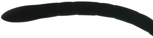 Kink In Deep Silicone Anal Snake Πρωκτική Σφήνα Black 43.2cm