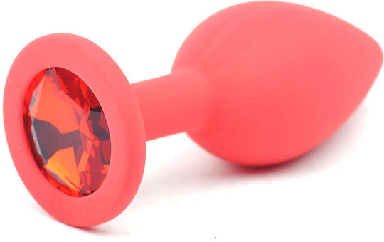 Mokko Toys Anal Plug Diamond Butt Plug Small Red