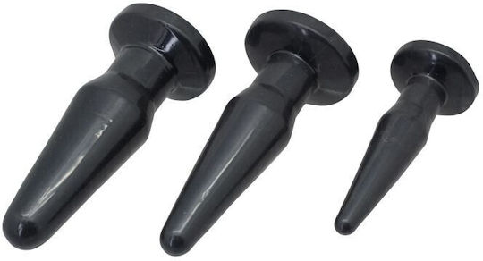 Toyz4lovers Timeless Set Πρωκτικές Σφήνες Σετ Μαύρες 3τμχ
