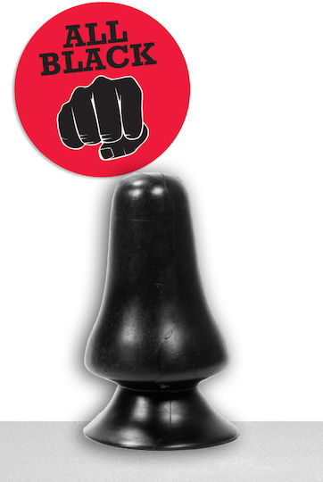 All Black Dildo Dop Anal Black 12cm