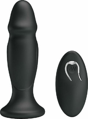 Mr. Play Phallic Analplug mit kabelloser Funktion und Vibration Black 13cm BI-040085W-MR