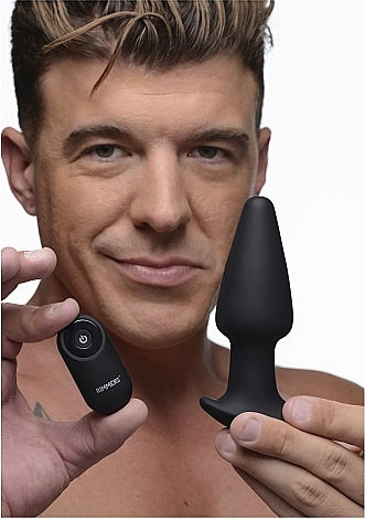 XR Anal Plug mit kabelloser Funktion und Vibration Schwarz