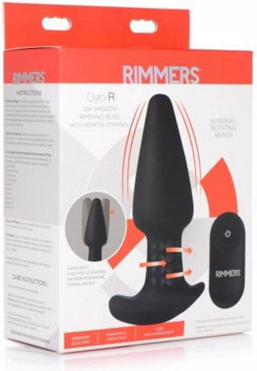 XR Anal Plug mit kabelloser Funktion und Vibration Schwarz