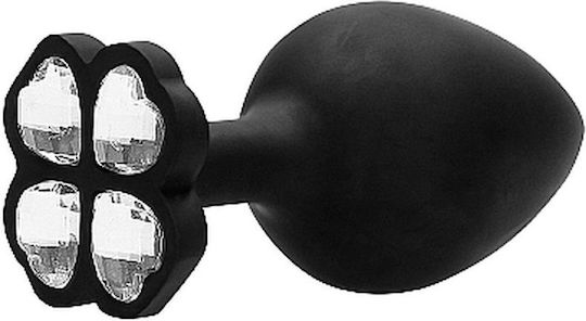 Shots Ouch Extra Large Lucky Diamond Butt Plug Анална тапа XLarge Black 9.6см