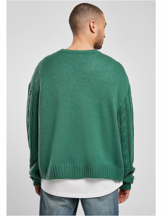 Urban Classics Men's Long Sleeve Sweater Green