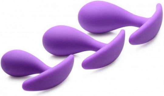 XR Booty Poppers Silicone Anal Trainer Set Анални тапи Подредба Purple