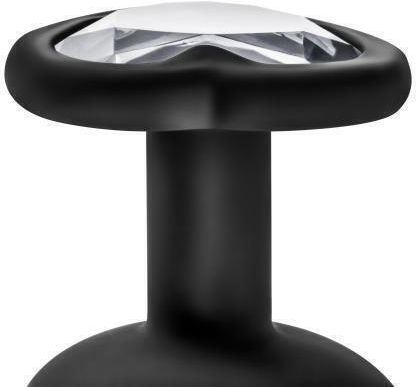 Temptasia Bling Πρωκτική Σφήνα Medium Μαύρη 8cm