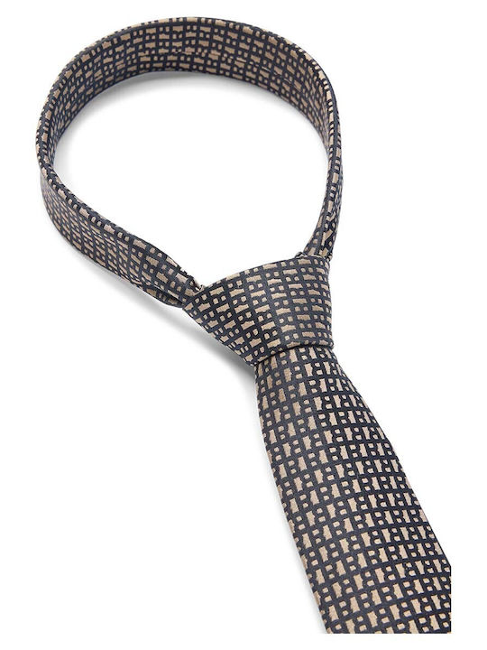 Hugo Boss Men's Tie Silk Monochrome In Beige Colour