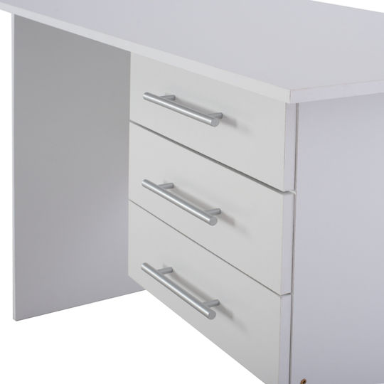 Desk Ensley Wooden White 120x60x76cm
