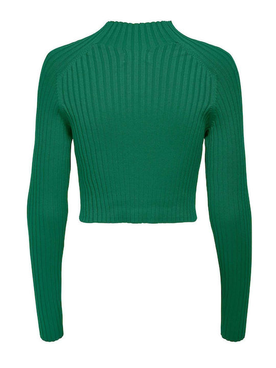 Γυναικείο Crop Top Μακρυμάνικο Πράσινο