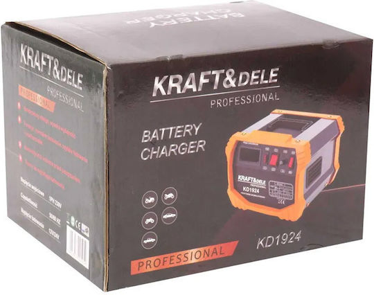 Kraft & Dele Φορτιστής Μπαταρίας Αυτοκινήτου 12/24V 30-250 Ah