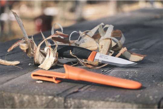 Morakniv Companion (S) Μαχαίρι Burnt Orange σε Θήκη