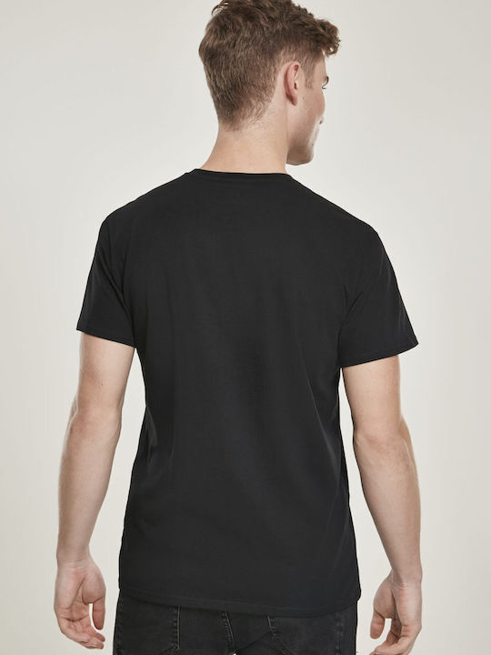 Merchcode Lion King Logo T-shirt Μαύρο Βαμβακερό