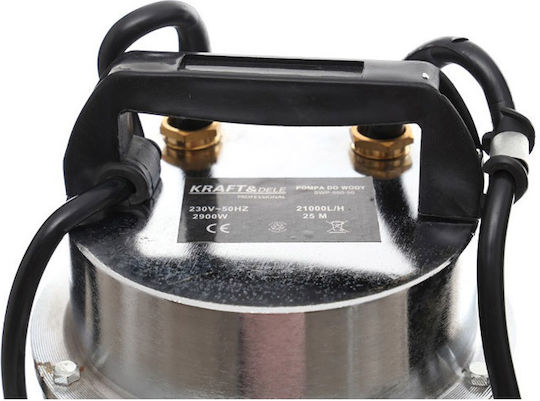 Kraft & Dele Μονοφασική Αντλία Κινητήρας / Ομβρίων Υδάτων 3.86hp με Φλοτέρ και Κοπτήρες KD757