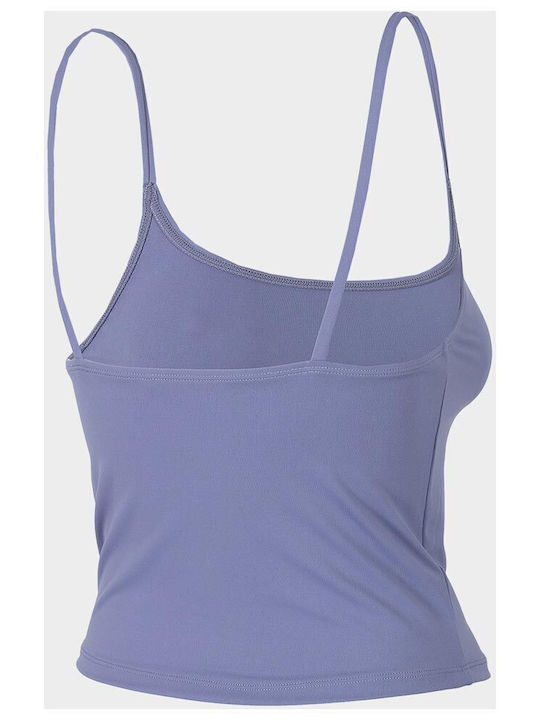 4F Women's Athletic Blouse with Straps Blue