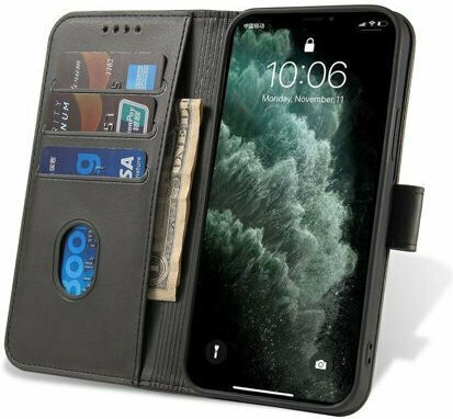 Hurtel Magnet Elegant Wallet Δερματίνης Μαύρο (iPhone 14)