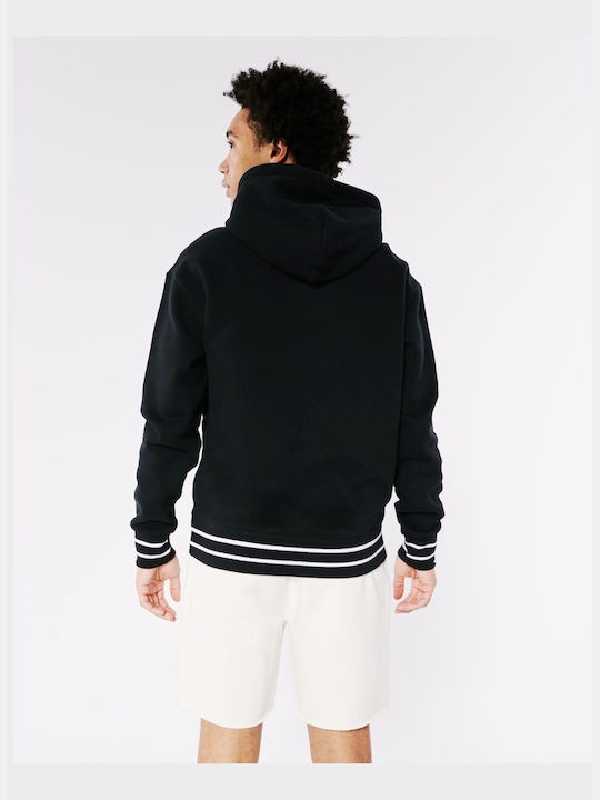 Hollister Herren Sweatshirt mit Kapuze und Taschen Schwarz