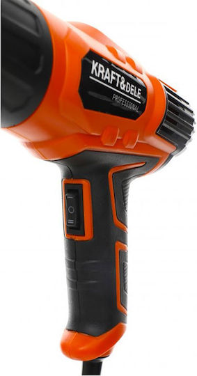 Kraft & Dele KD10391 Πιστόλι Θερμού Αέρα 2000W με Ρύθμιση Θερμοκρασίας εως και 550°C