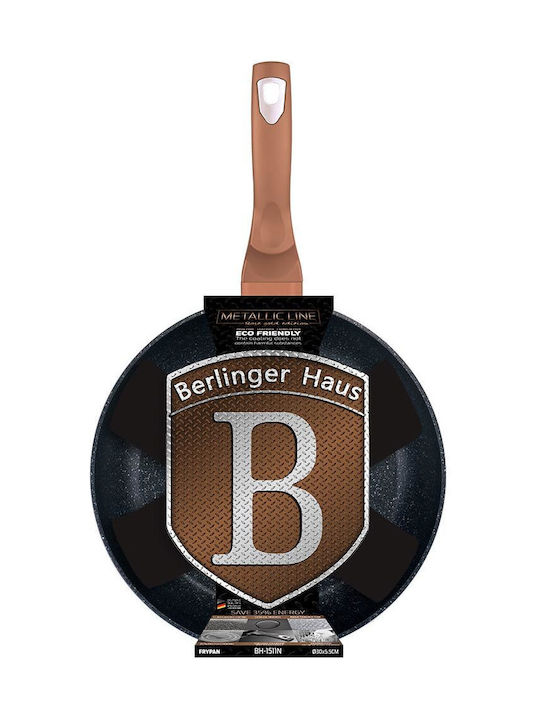 Berlinger Haus Metallic Line Pan aus Aluminium mit Steinbeschichtung Rose Gold Collection 20cm