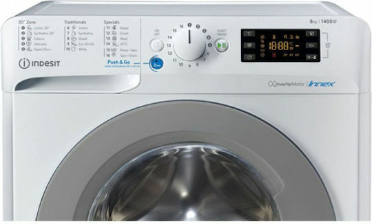 Indesit BWE 81484X WS EE N Πλυντήριο Ρούχων 8kg 1400 Στροφών F162155