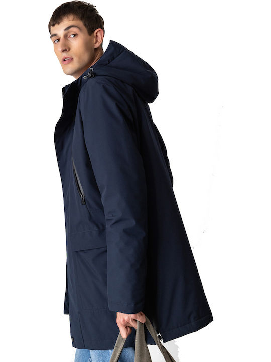 Winter Jacke Parka Marineblau