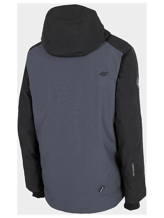 4F Men's Ski & Snowboard Jacket Gray H4Z22-KUMS002-22S