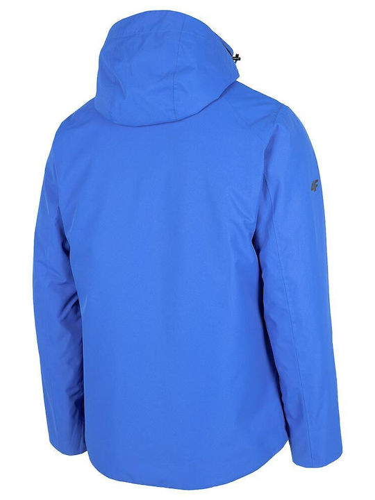 4F Men's Ski & Snowboard Jacket Blue H4Z22-KUMN003-36S