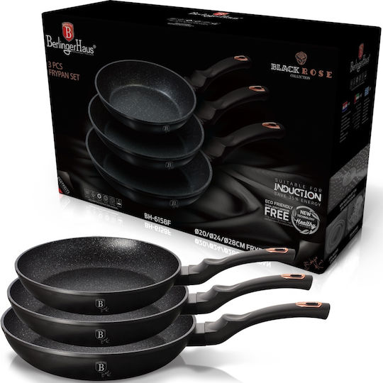 Berlinger Haus Black Rose Collection Pfannen-Set BH-6158 3Stück