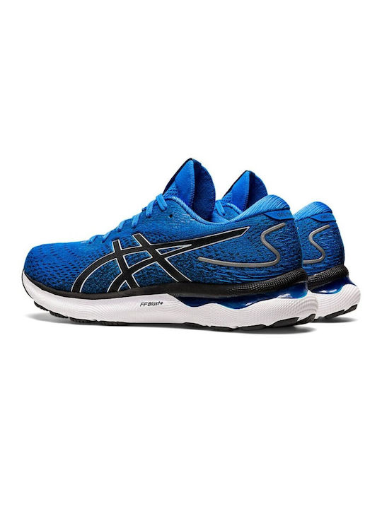 Gel-Nimbus 24 Herren Sportschuhe Laufen Electric Blue / Piedmont Grey