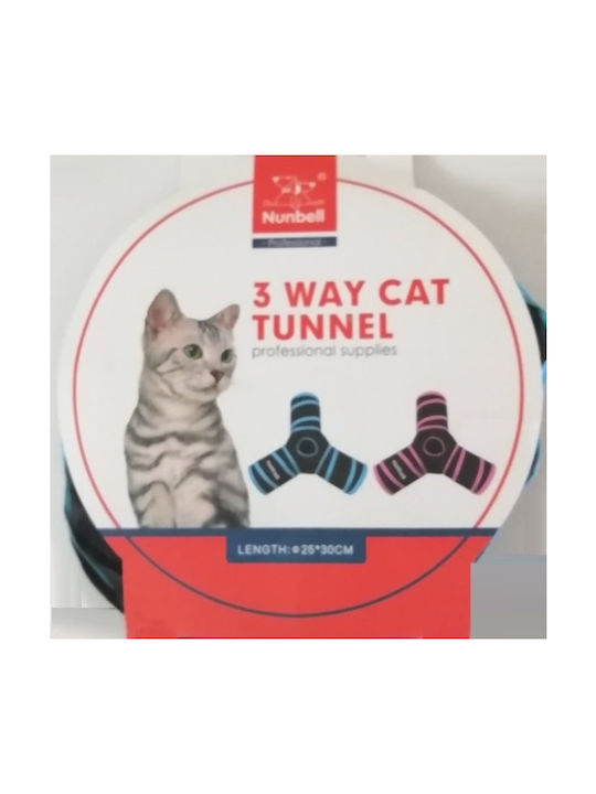 Nunbell Pet 19418-242 Cat Toy Tunnel with 3 Blue Outputs