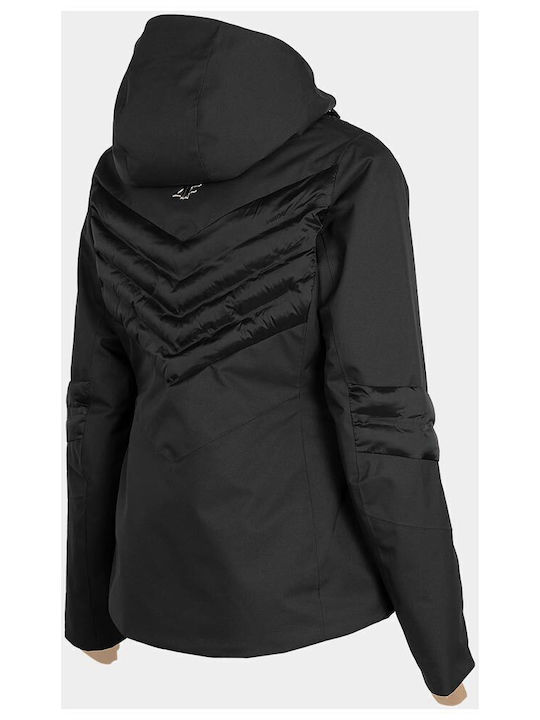 4F Women's Ski & Snowboard Jacket Black H4Z22-KUDN011A-20S