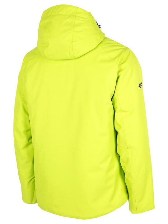 4F Men's Ski & Snowboard Jacket Yellow H4Z22-KUMN003-45S